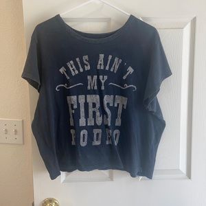 “This ain’t my first rodeo” crop top